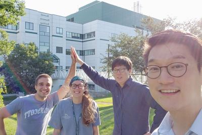 Selfie in Front of the Hospital